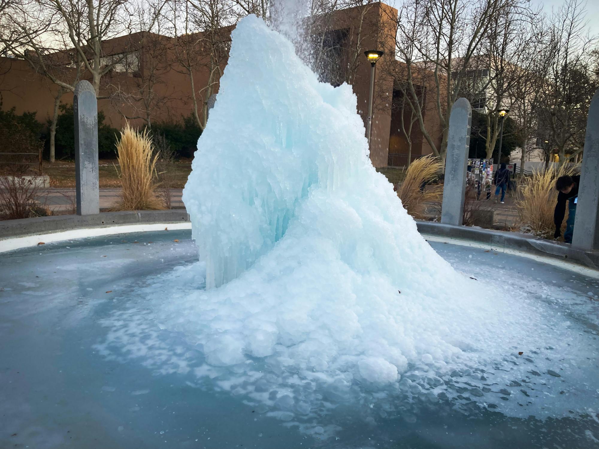 PHOTO STORY: A Frozen Mother Earth Fountain