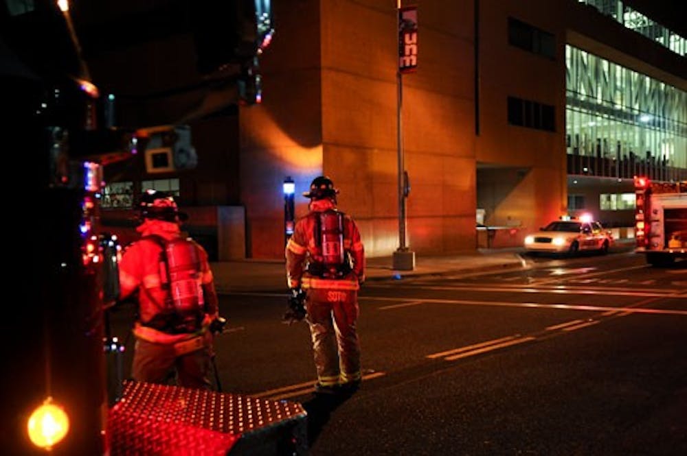 A small electrical fire broke out in George Pearl Hall on Wednesday. No one was injured, and the building sustained minimal damage, authorities said. 