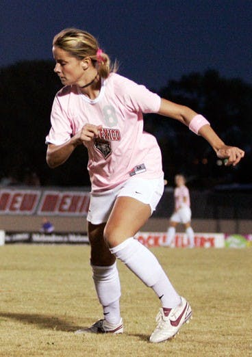 Senior forward Hannah Hand might play  her final game as a Lobo when UNM takes on UNLV on Friday at the UNM Soccer Complex. The Los Angeles native will look to add to her 16 career assists. 