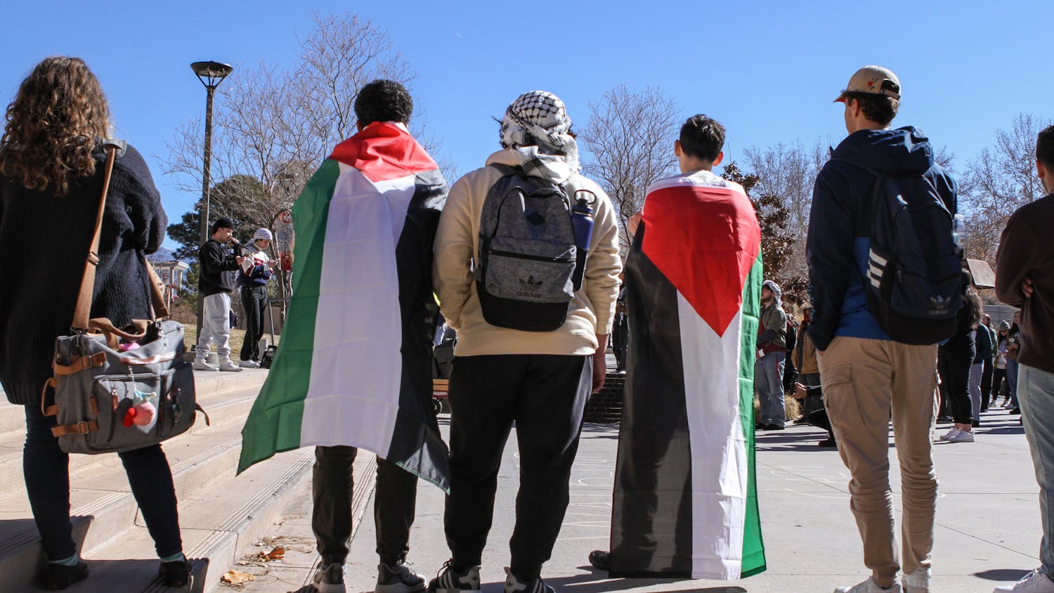 UNM student walk out for Gaza