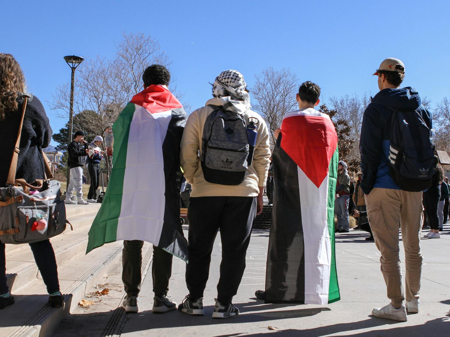 UNM student walk out for Gaza