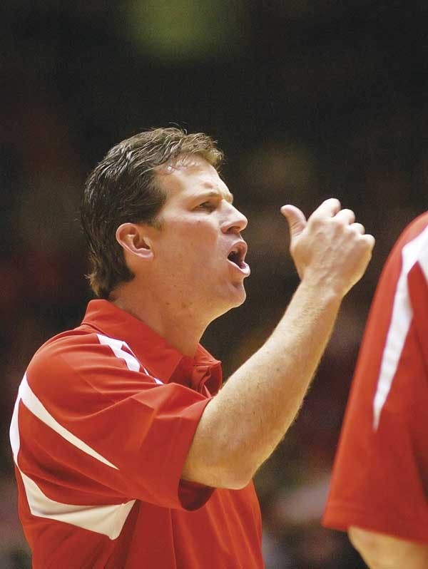 UNM men's basketball coach Steve Alford, shown here, was hired in March and plans to make the team a national force. 