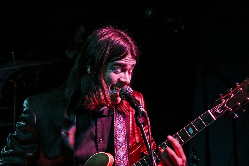 Derek Thomas of Vista Kicks performs in the Moonlight Lounge on Feb. 17, 2018 during their Booty Shakers Ball Tour.