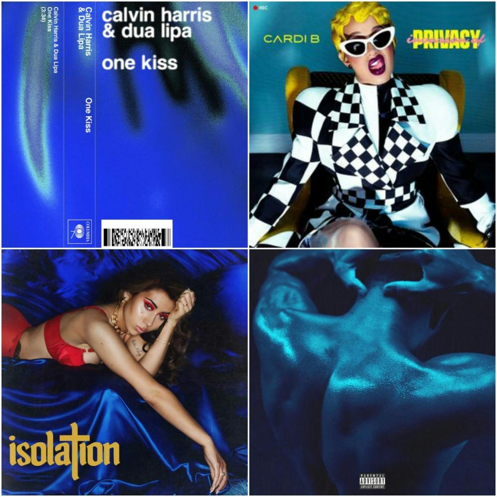 Collage by Colton Newman. Pictured from top left going clockwise are albums covers for Calvin Harris, Cardi B, Kali Uchis and Gallant.&nbsp;