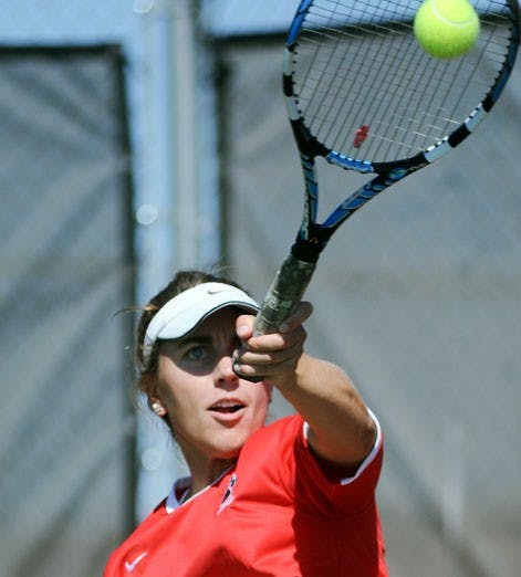 Senior Mackenzie White hopes to improve this season. In fall 2007, White went 6-3 in singles matches and 6-6 in doubles matches. 