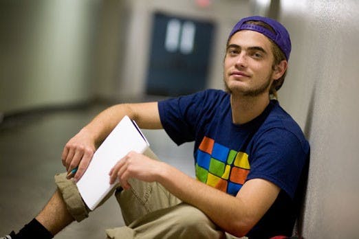 Student Devin Kovach is putting together a show of large prints and drawings inspired by Glasgow's architecture at The Stove.