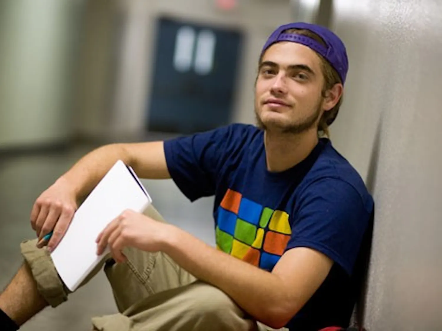 Student Devin Kovach is putting together a show of large prints and drawings inspired by Glasgow's architecture at The Stove.