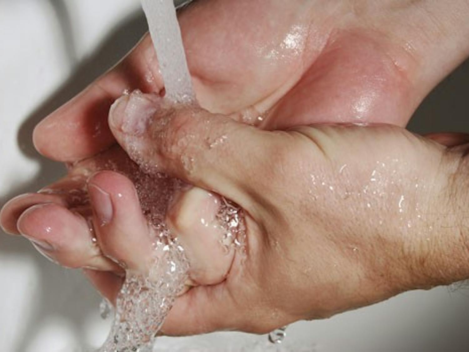 The Center for Disease Control recommends hand washing and other routine hygienic measures to prevent the spread of swine flu. Photo illustration