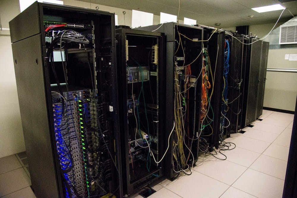 A series of supercomputers found at the Center for Advanced Research Computing can be accessed by students and faculty for research purposes. The center is going through renovations to add all 13 racks of the Ulam supercomputer.