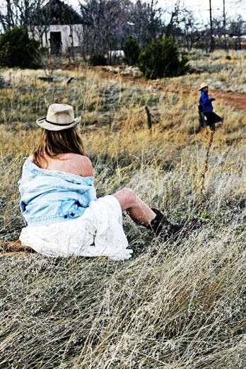 Dodie Montgomery, left, and Chad Brummett are featured in Tricklock Company's "Cowboys Are My Weakness."