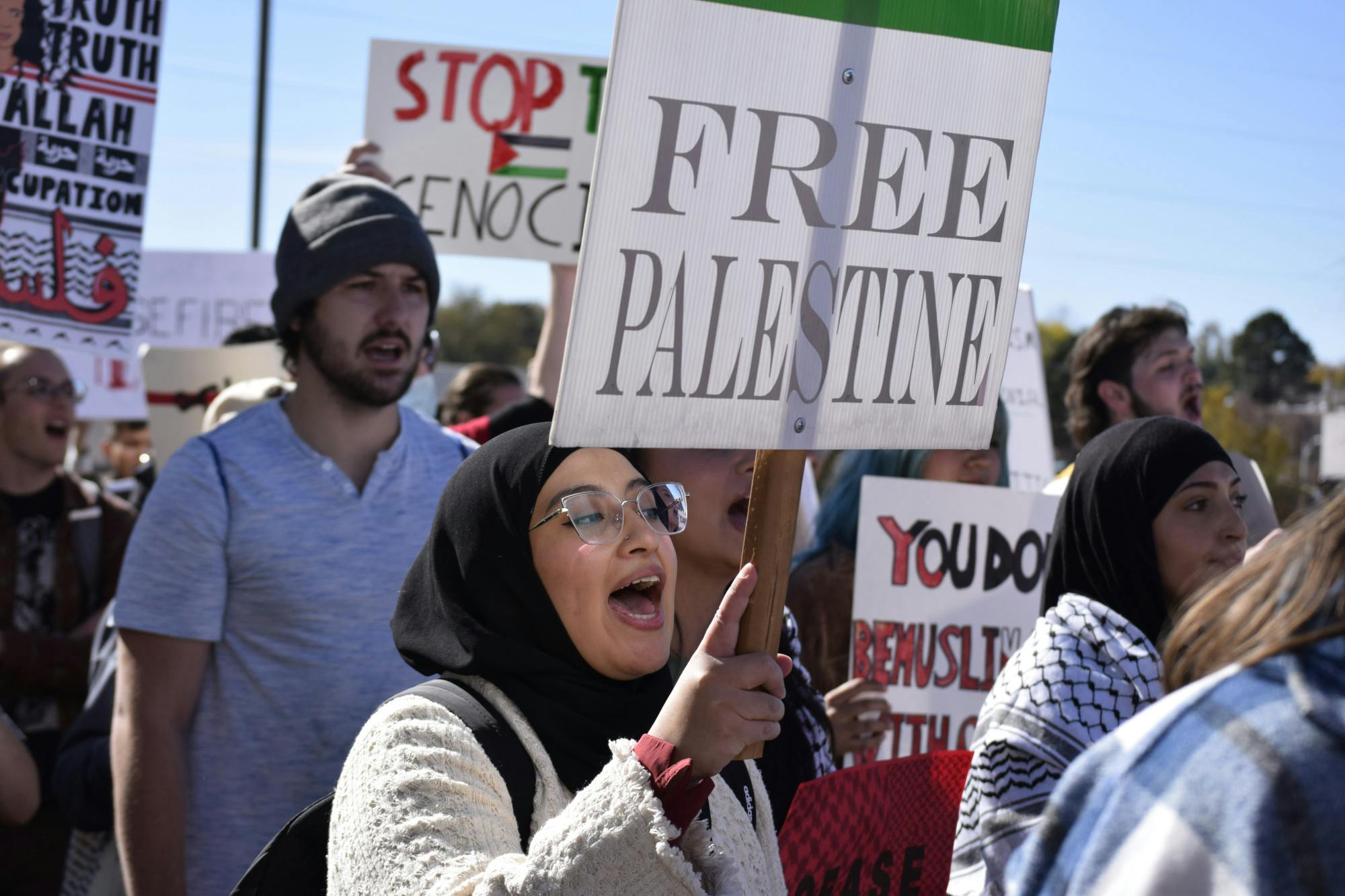 UNM Students Marching for Palestine