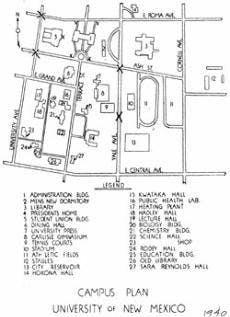 Map of UNM, 1940