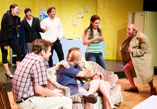 The cast of "Betty's Summer Vacation" rehearses in Popejoy Hall on Sunday.