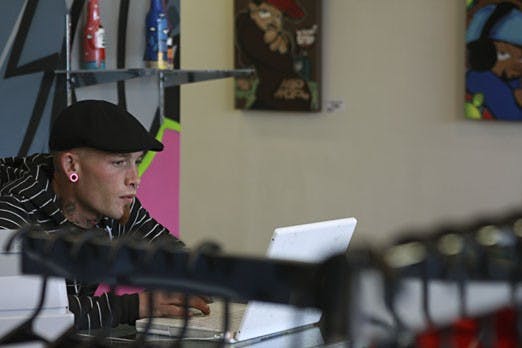 Co-owner Ernest Doty at Cirq on Monday, at 712 Central Ave. S.E. 