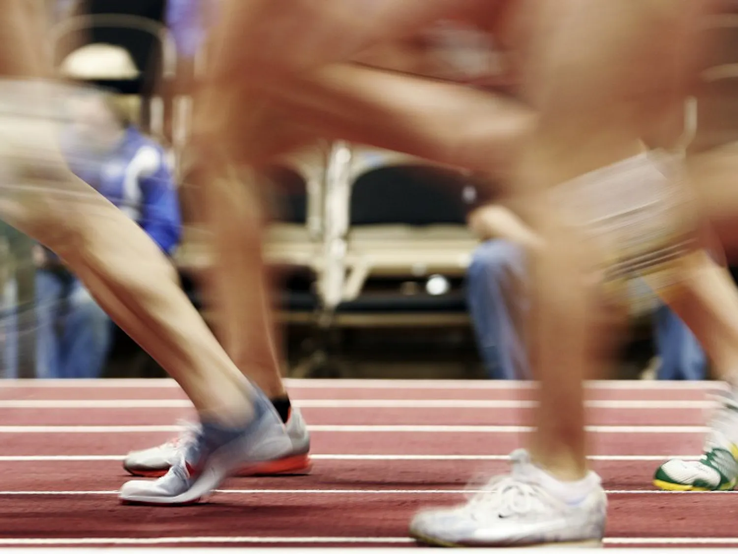 Long-distancers bolt down the track at the Mountain West Conference Indoor Championships on Saturday.