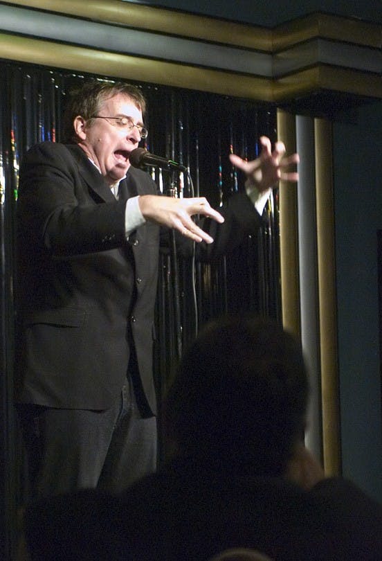 Chris Canon performs at Laffs Comedy Club on Saturday.