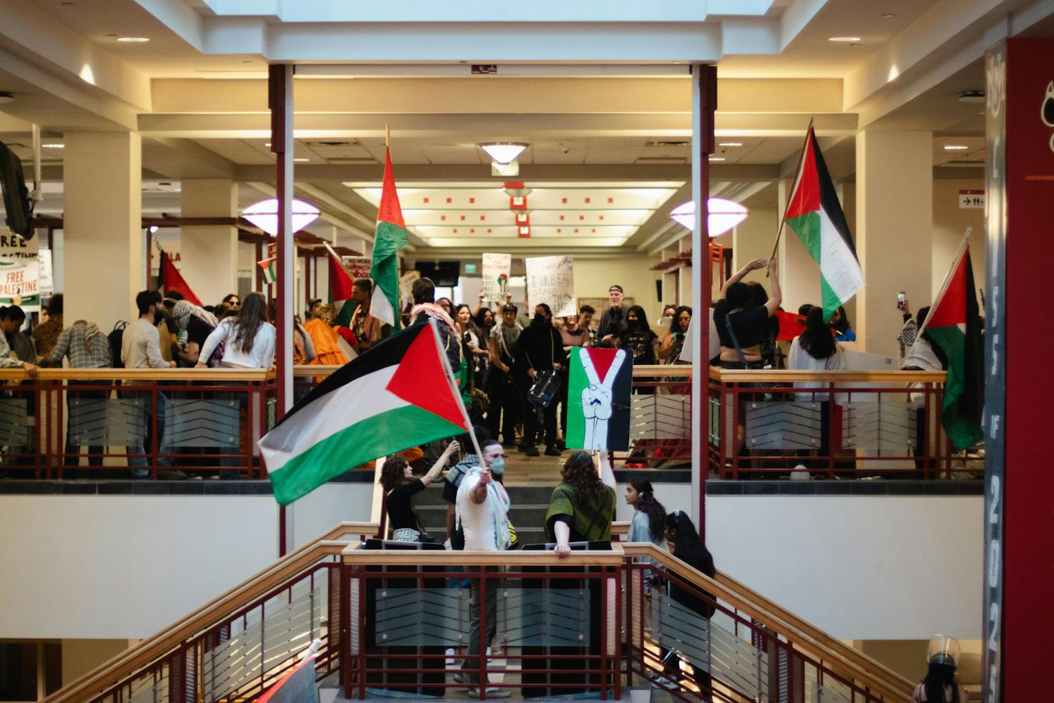 PHOTO STORY: March, rally and occupation of the SUB for Palestine 