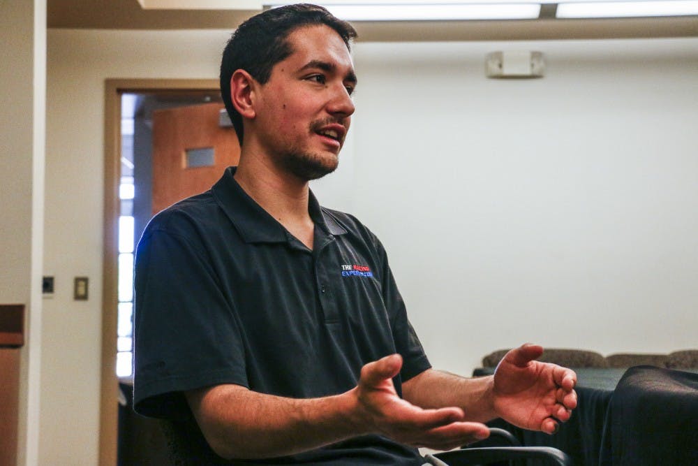 Dominic Aragon works in his dream job running his own site while holding New Mexico’s highest media access for NASCAR.