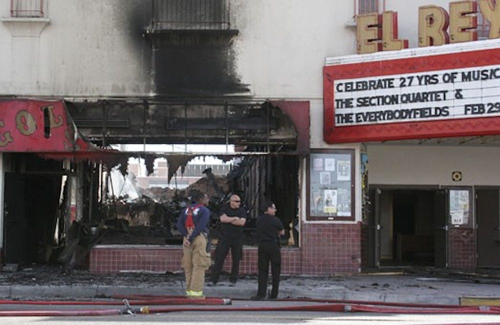 The historic Golden West Saloon caught fire Thursday on Central Avenue and Seventh Street. It's still unknown how the fire started.