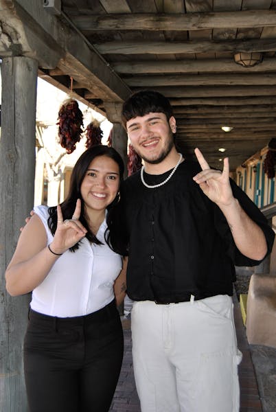 ASUNM Presidential and Vice Presidential candidates: Bailey Rutherford and Zoe Baca