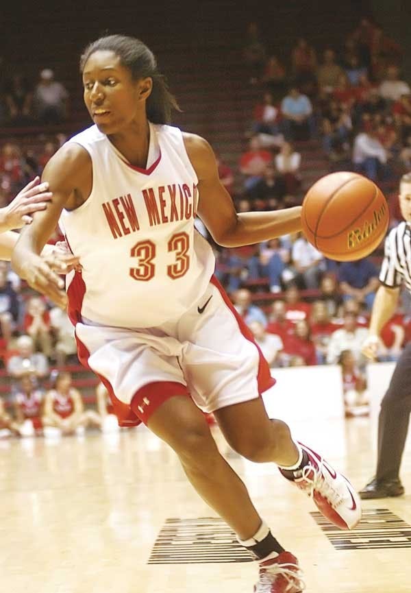 UNM senior Dionne Marsh, shown here, has recovered from back surgery and is expected to lead the women's basketball team this season.