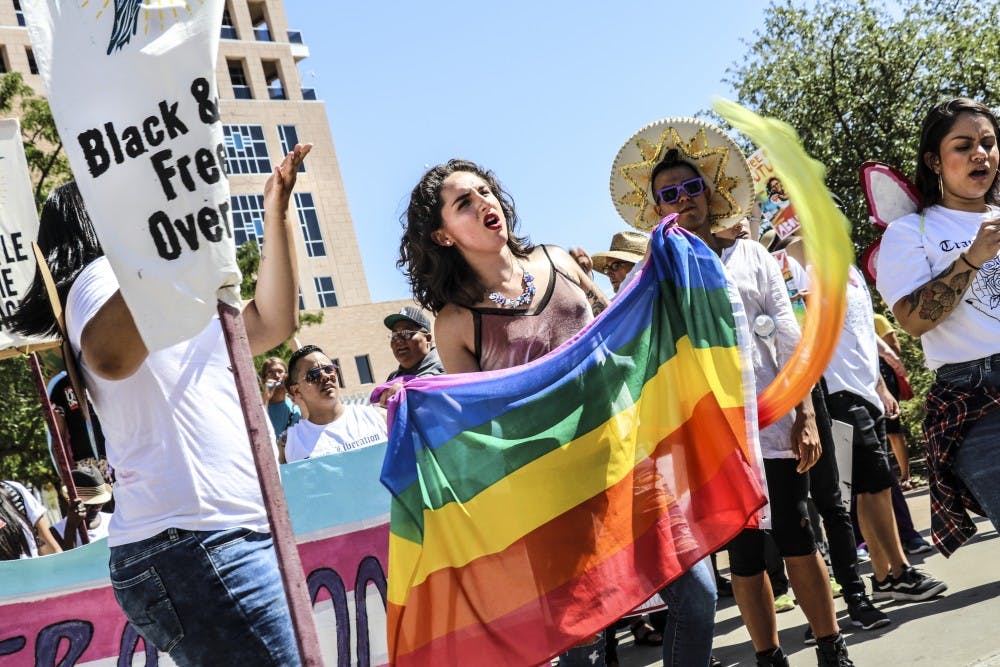 Queer and Trans #AbolishICE rally/ march