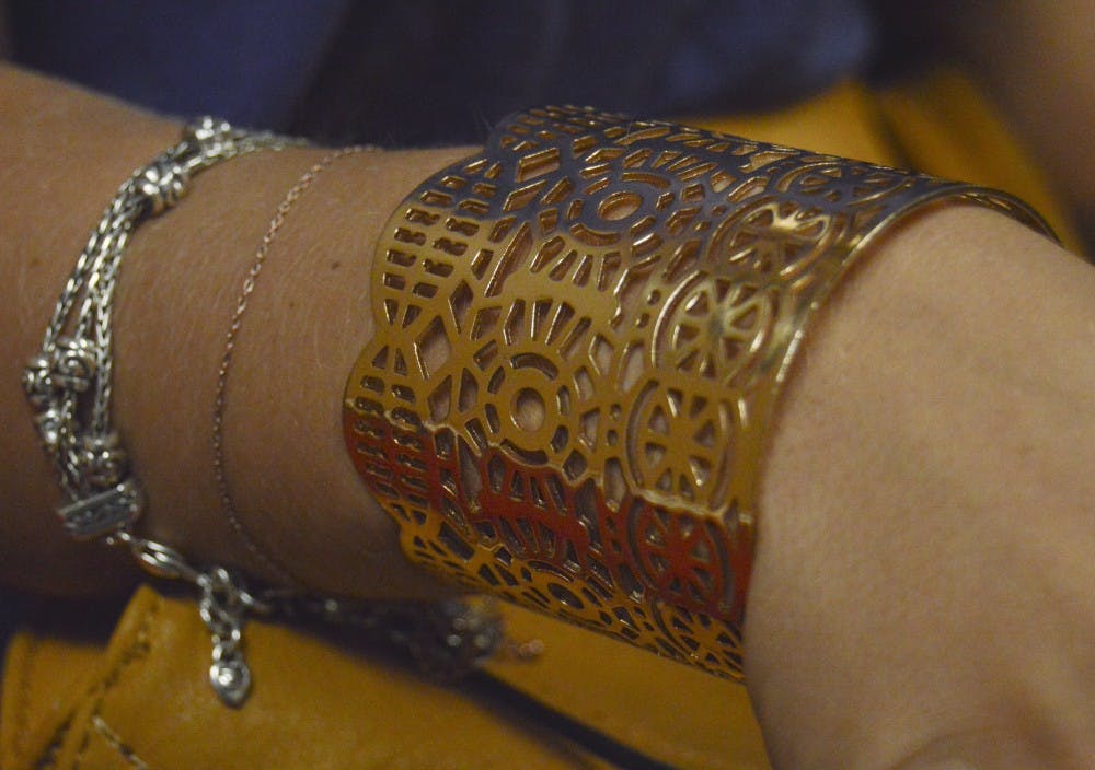 Lauren Takacs’ bracelets and cuff.