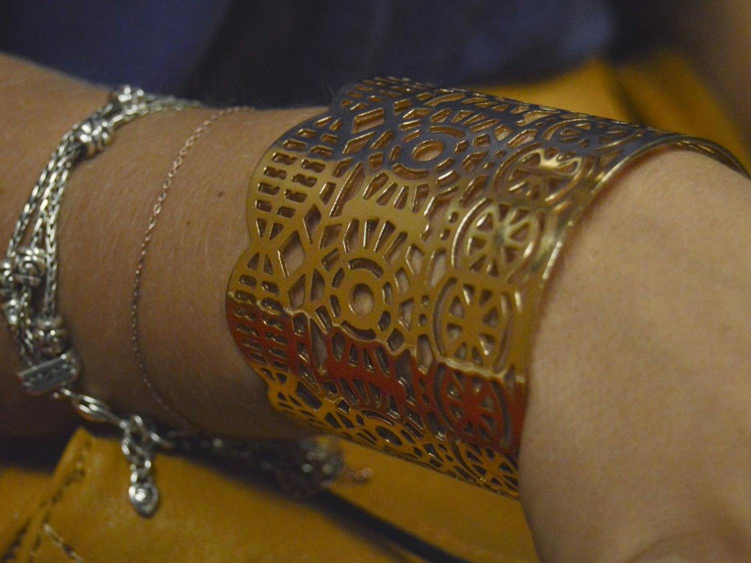 Lauren Takacs’ bracelets and cuff.