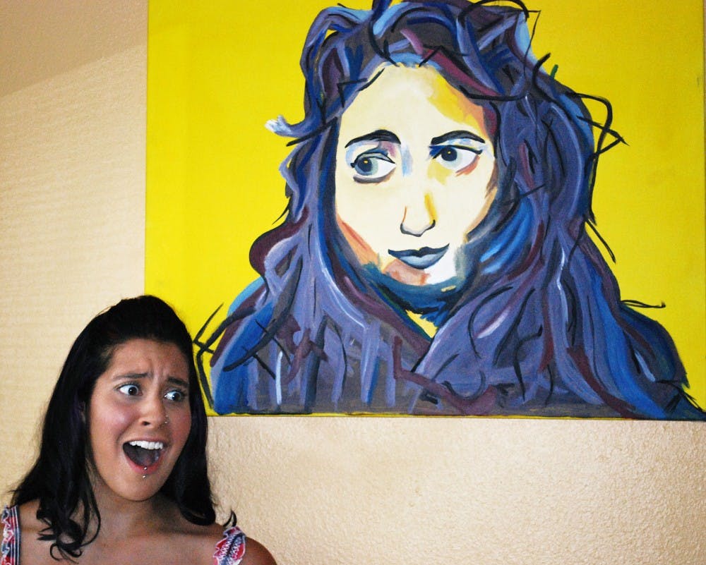 	Lily Robles in her studio June 25.