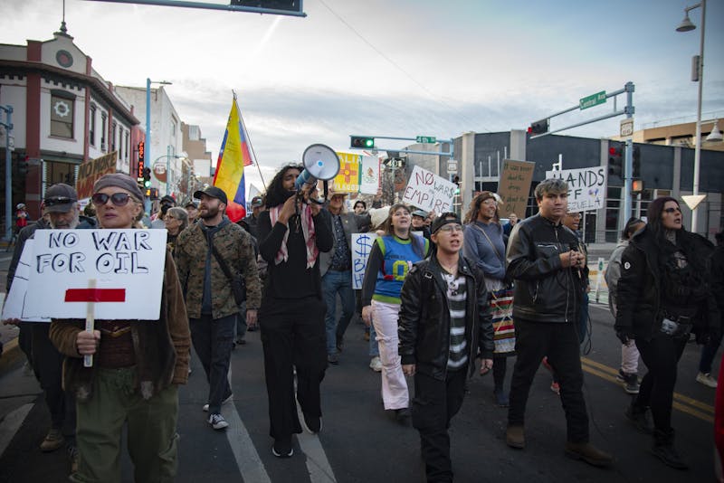 Community reacts, hundreds march against U.S. strikes on Venezuela
