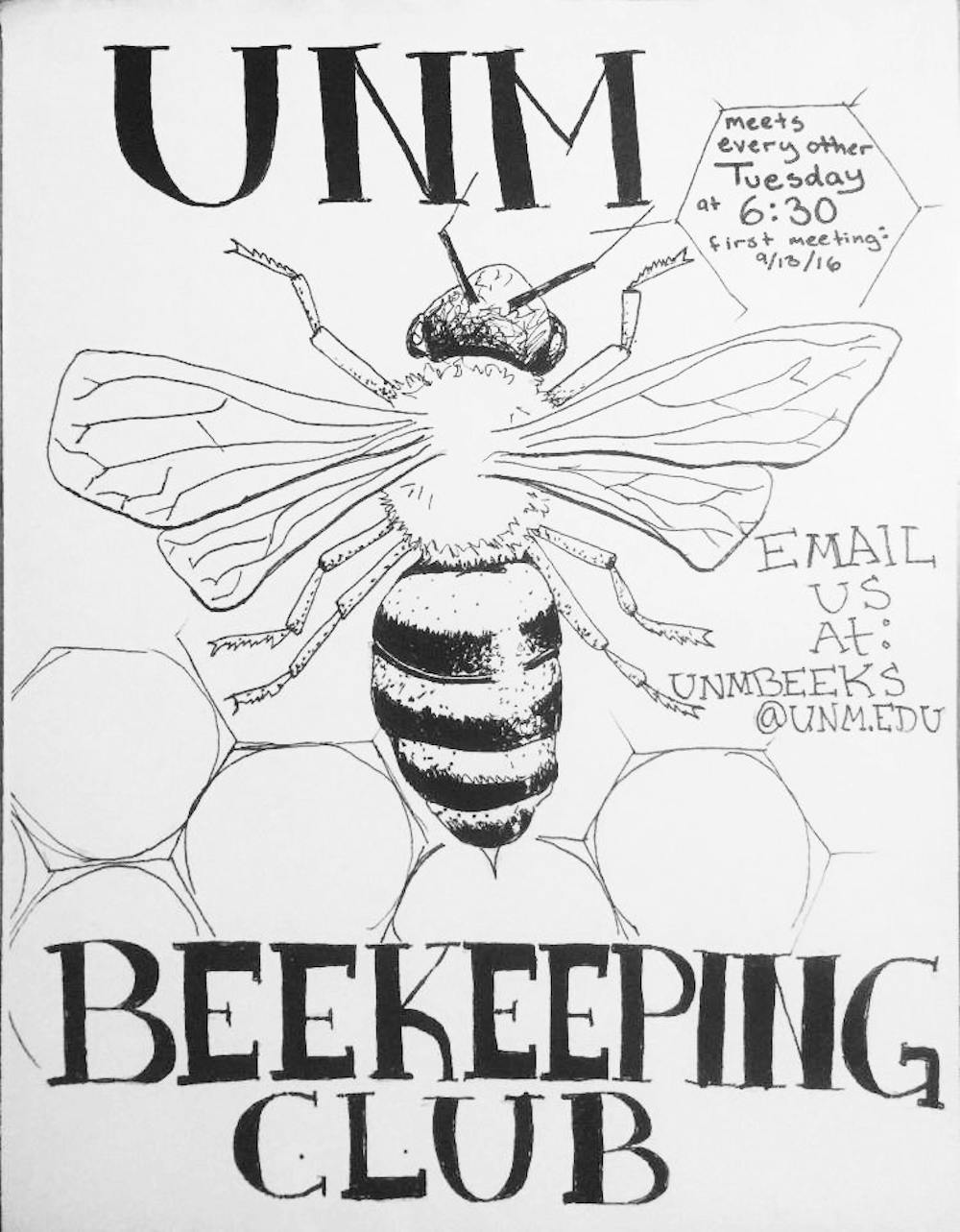 The UNM Beekeeping Club hopes to implement a hive on main campus. The student organization is having its proposal evaluated by the Campus Development Advisory Committee.