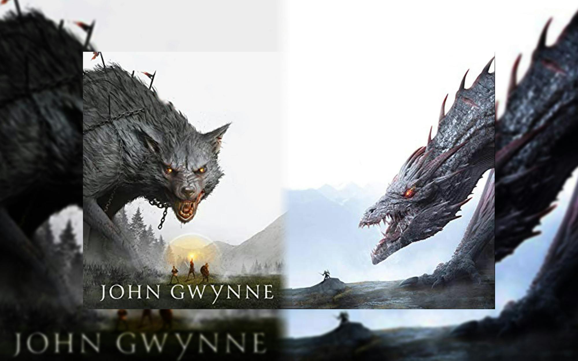 "The Shadow of the Gods" and "The Hunger of the Gods" by John Gwynne. Image courtesy of Amazon.