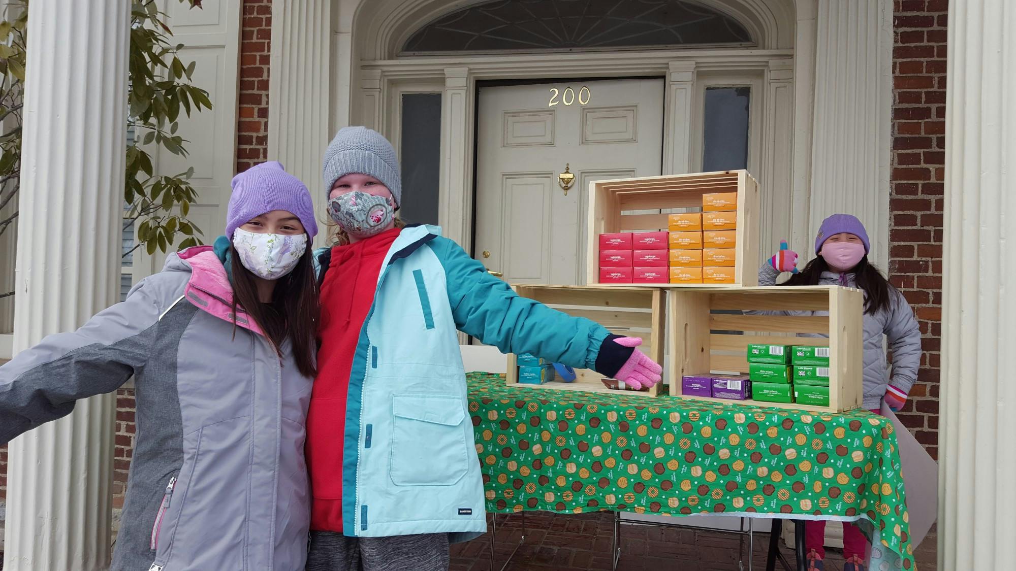 The pandemic made selling cookies difficult this year for the Girl Scouts so some girls got creative.