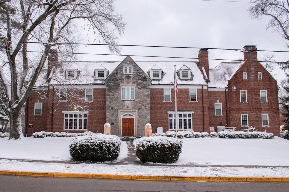 The SAE house is near North Quad on Miami's campus. 