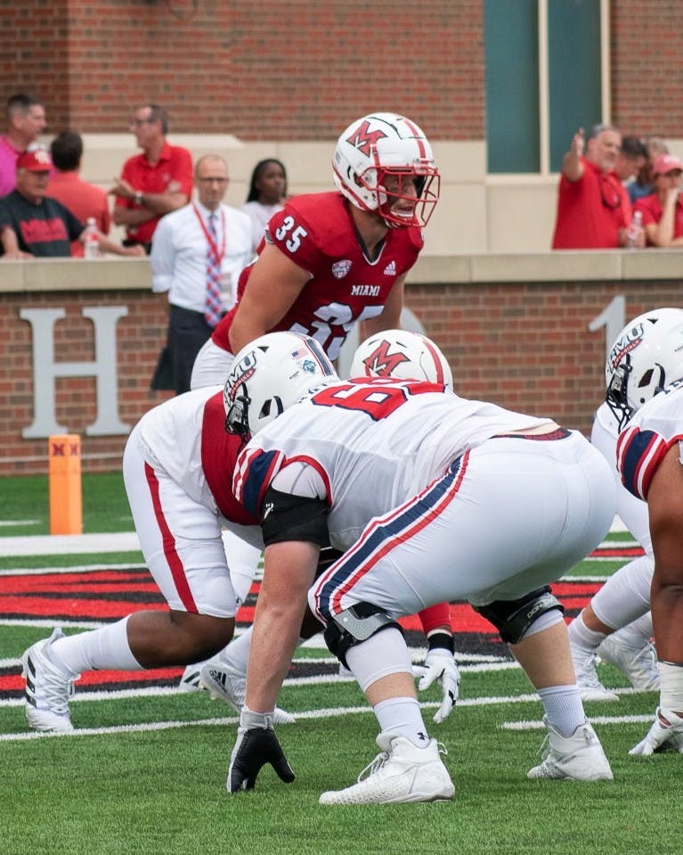 Ryan McWood’s mentality as a football player at Miami was shaped by being a walk-on player.