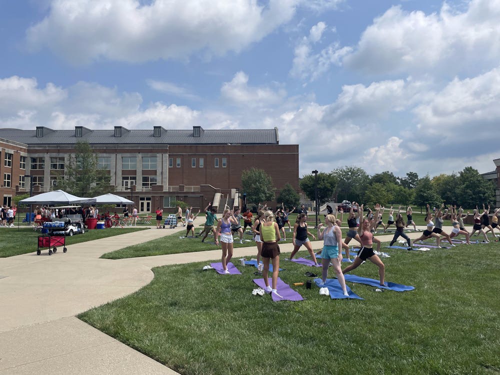The Rec Center hosted a wellness session during "Welcome Weekend."