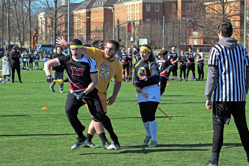 Miami University quidditch has faced enrollment issues since COVID. Today the team has only ten players.