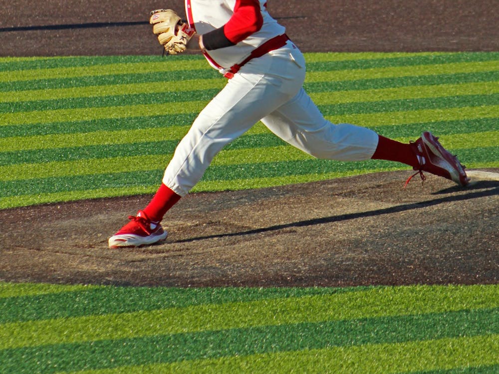 Junior pitcher Jacob Webb delivers a pitch during Miami&#x27;s 7-3 victory over Purdue Fort Wayne on Feb. 22 at Hayden Park. 