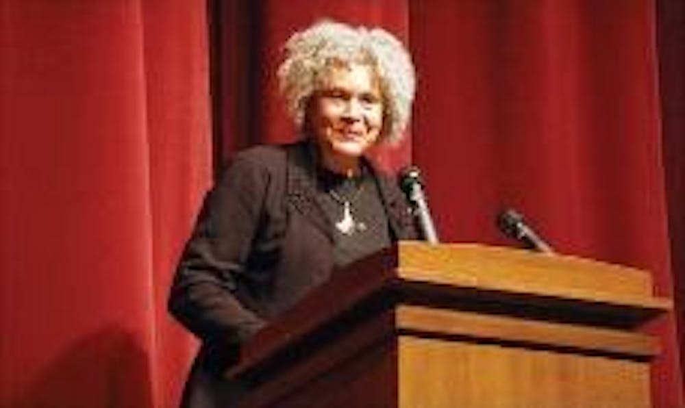 Journalist Charlayne Hunter-Gault speaks on African politics Monday evening at Hall Auditorium. She discussed the increasing stabilisation of the continent despite challenges.