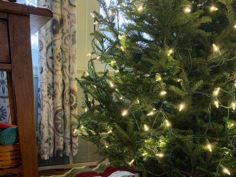 A crochet Xmas tree skirt Elizondo gave as a gift for her mom’s birthday.