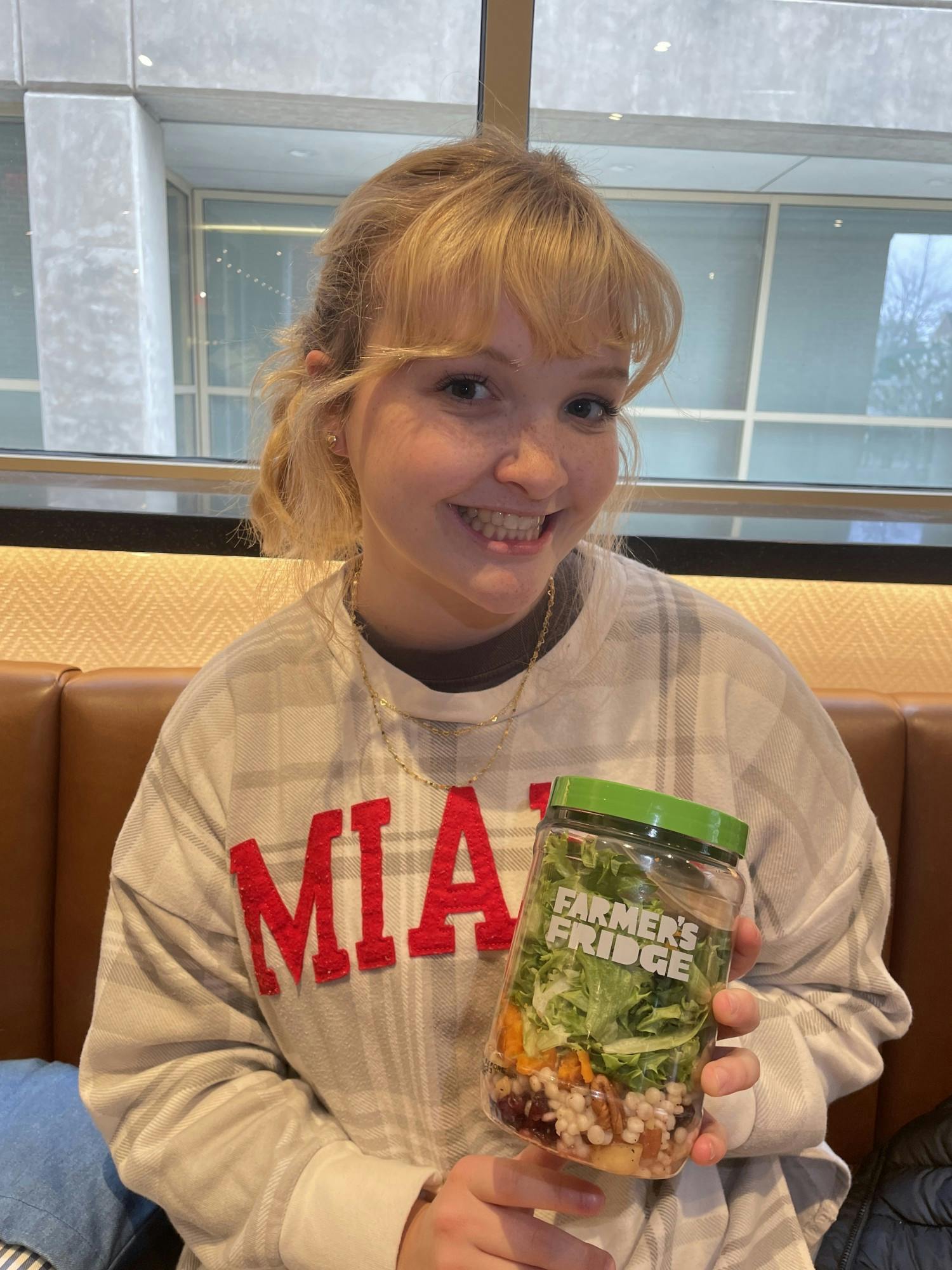 Food columnist Meredith Perkins enjoys a Harvest Salad as a pre-workout snack.