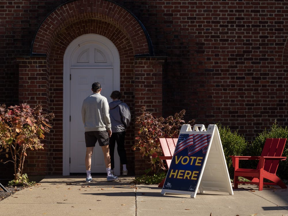 There's been a steady stream of voters at Marcum all day, but not enough that there's been a line to wait.