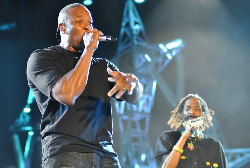 <p>Dr. Dre and Snoop Dogg led a star-studded halftime show at the 2022 Super Bowl.</p>