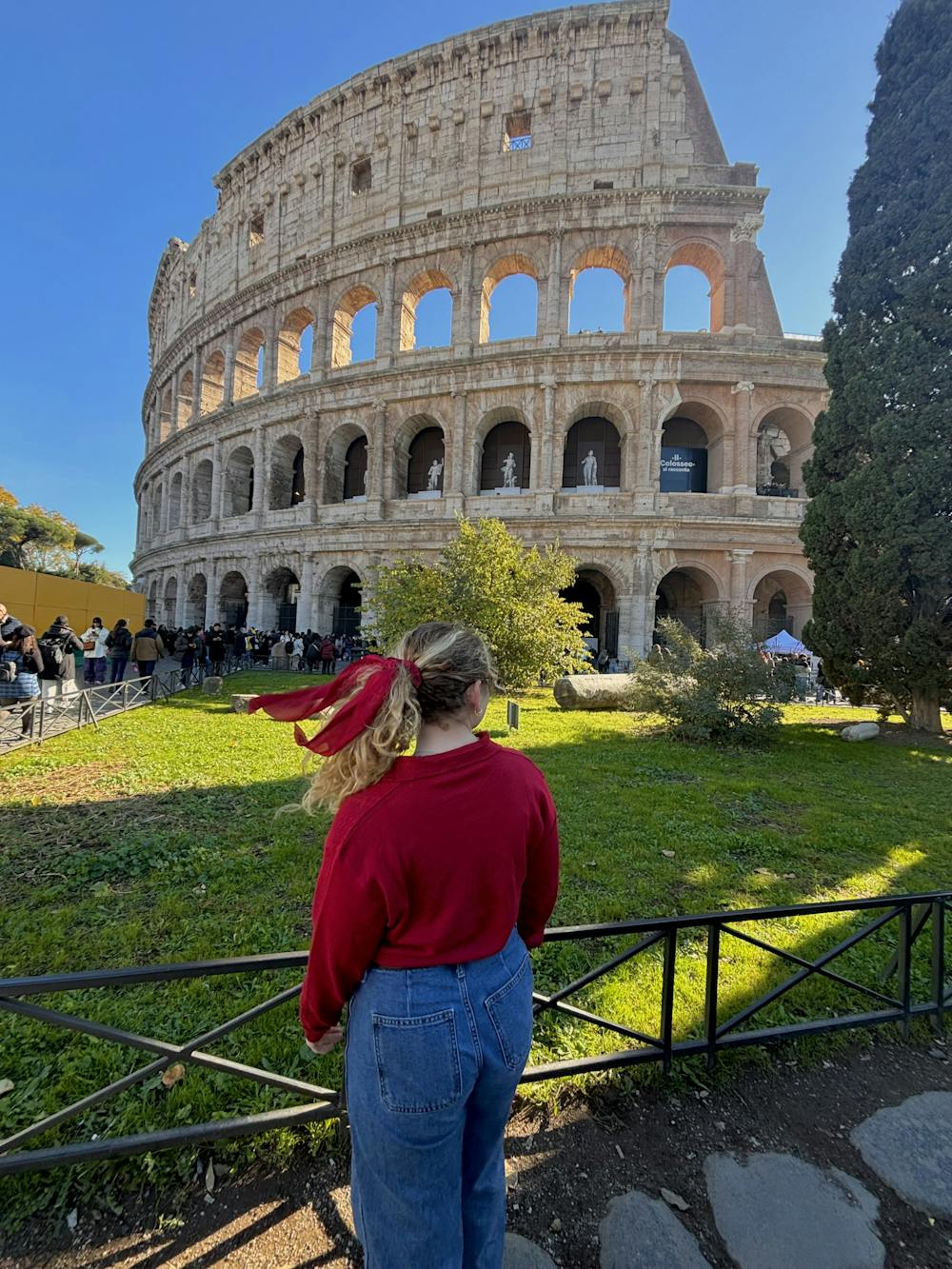 Exploring The Colosseum in Rome, Italy.