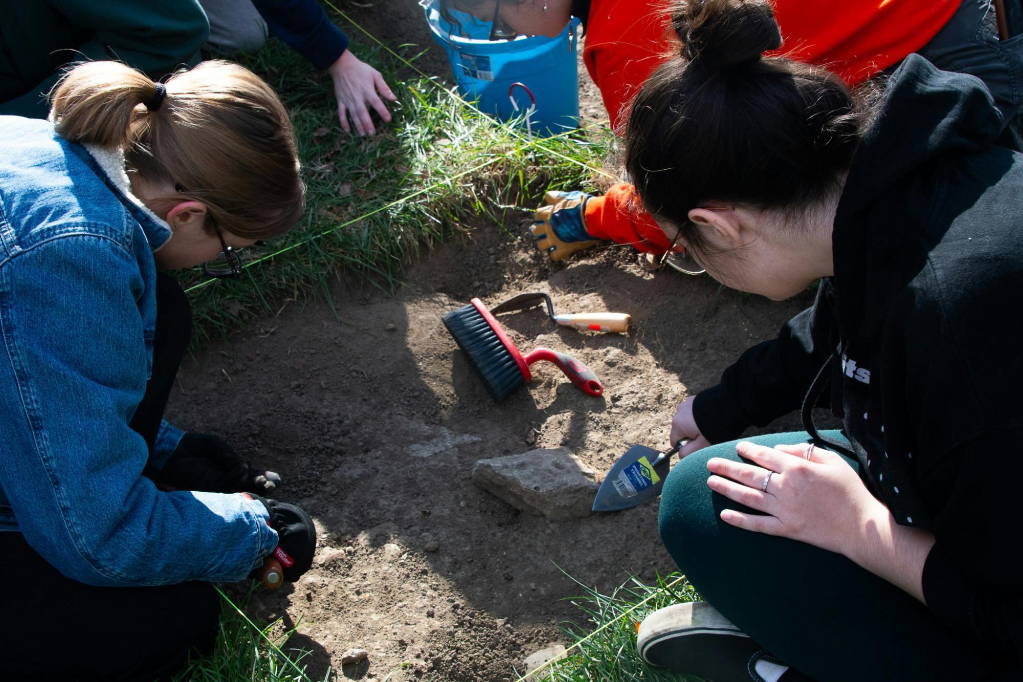 Along with the classroom content, students in the minor value the friendships they have made from the hands-on experience of digging.