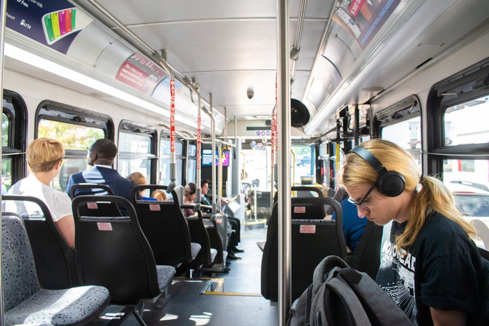 <p>Students use the bus routes that travel in and around Miami&#x27;s campus.﻿</p>