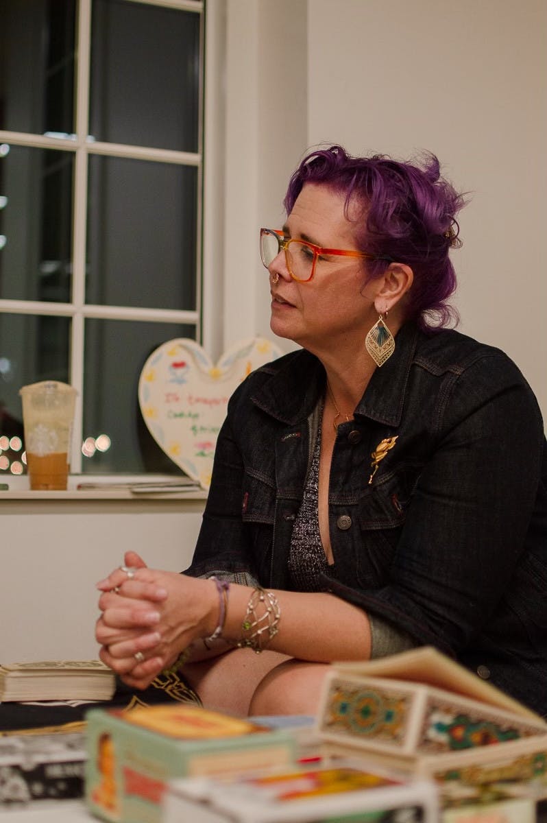 Hayes has been reading tarot for 30 years and enjoys providing wisdom for people in the community.﻿