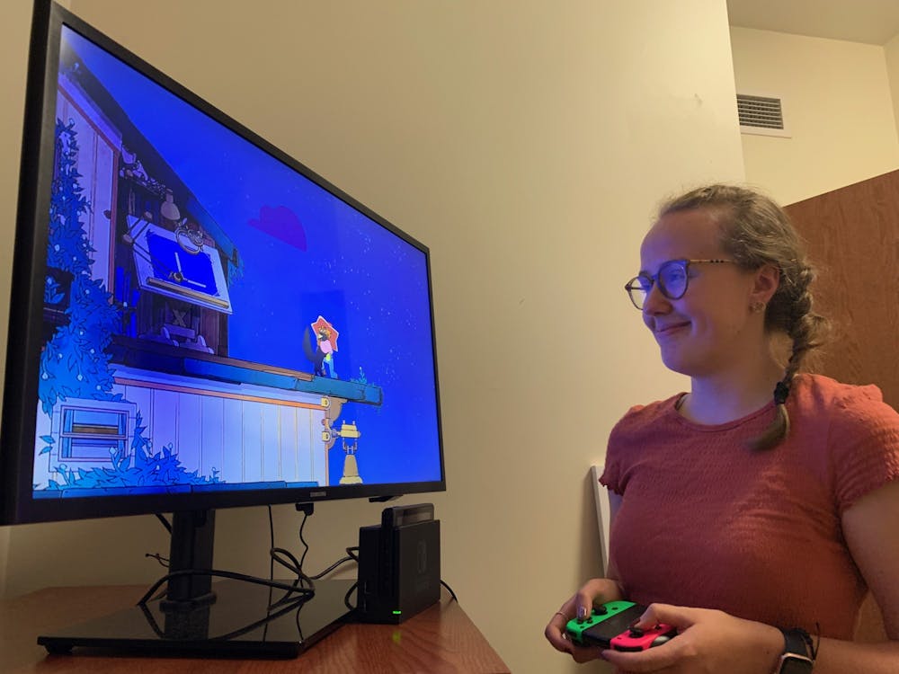 Entertainment writer Abbey Elizondo (pictured above) enjoys playing "Spiritfarer," a visually beautiful pastel game with deep narrative arcs that satiate Abbey's English major heart.