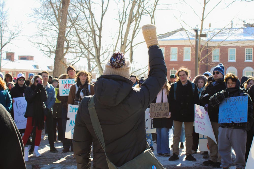Students walk out of class on Friday, Jan. 30 to protest ICE presence, raids and deportations throughout the country.