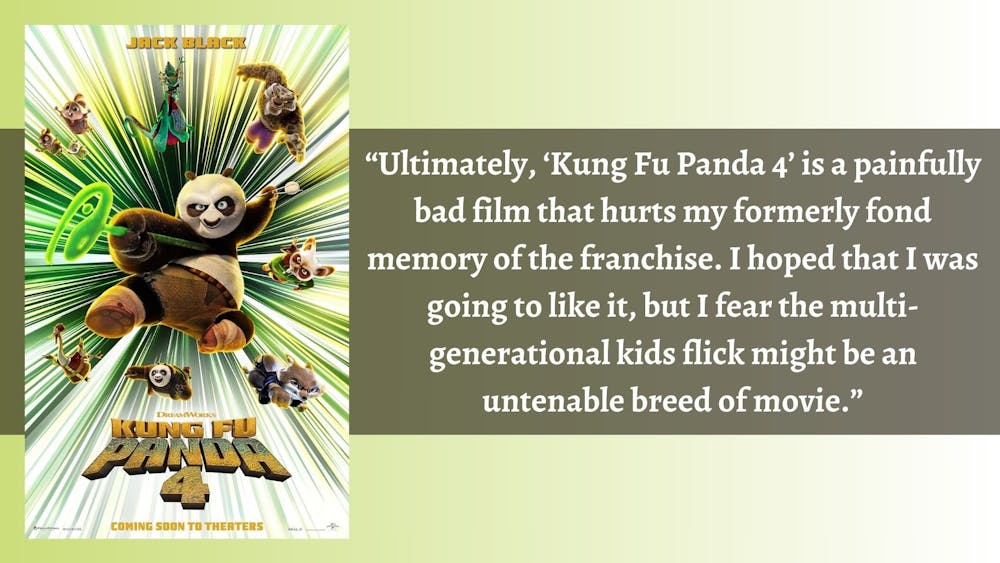 Opinion Editor Devin Ankeney didn’t find “Kung Fu Panda 4” to be very bodacious